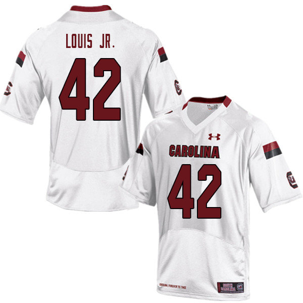 Men #42 Rosendo Louis Jr. South Carolina Gamecocks College Football Jerseys Sale-White
